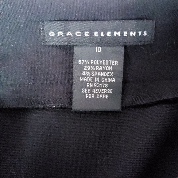 Grace Elements Women's Black Size 10 Pencil Skirt - Pre-Worn - Picture 3 of 4